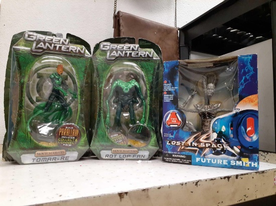 3pcs New Green Lantern Figures and Lot in Space Figure - con 119