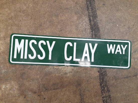 Missy Clay Way Street Sign - Will not be shipped - con 802