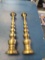 Pair of Tall Brass Candle Holders 18
