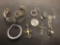 Lot of Silver Jewelry Quarter Used for Size Compare - con 1