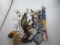 12 Pc Mixed Key Chain Lot: Feathers, Leather, Rocks & More - con 754