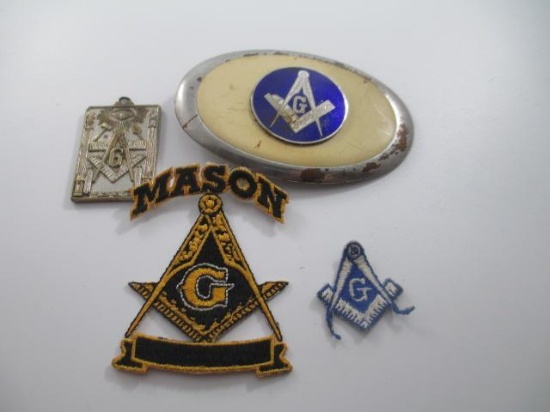 lot of Freemason Items - con 836