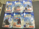 Attack of the Clones 6 Star Wars Collectible Figures Hasbro Collection Bobba Fett,& More NIB-con 709