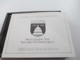 Authentic 1989 Congressional Coin Half Dollar Proof - con 346