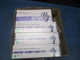 4 Boxes of Nitrile Powder Free Exam Gloves Size Medium - con 831