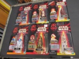 6 Star Wars Episode 1 Collectible Figures Hasbro Coll. R2D2, Anakin Skywalker and More NIB-con 709