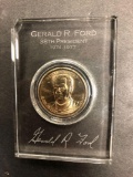 President Gerald Ford Golden Dollar - con 200