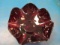 Antique Ruby Mosher Glass Cyrstal Dish - will not s hip -con 672