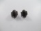 Sterling Silver Black Onyx Squash Blossom Earrings - con 3