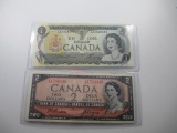 Pair of Canadian Vintage Currency - con 346