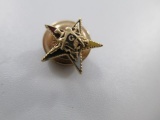 14k Gold Masonic Pin - con 672