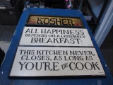 Kitchen Signs - 8x20 - will not ship -con 454