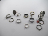 Assorted Rings Mostly Silver - con 3