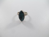 Sterling Silver Turquoise - Size 7 Ring - con 3