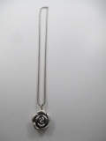 Recycled Silver Chain and Pendant - con 317