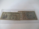 Two Military Payment Certificates - con 698