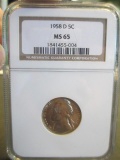 1958-D Jefferson Nickel UNC - con 698