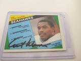 Hand Signed Seahawks Legend Curt Warner Card - con 346