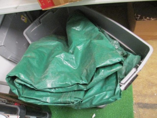 3 Large Green Tarps - will not ship - con 555