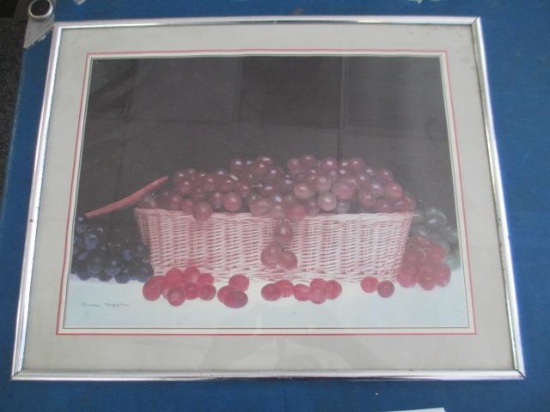 Signed Art "Grapes" 20"x16" - Will NOT be Shipped - con 847