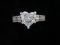 Brand New White Sapphire Ladies Wedding Ring - con 346