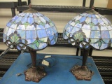2 Matching Costco Stain Glass Lamps - Will NOT be Shipped - con 244