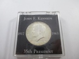 1964 Kennedy Half Dollar UNC in Bank Presentation Case - con 698