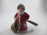 1975 Gobel Santa Claus Bag Broom Figurine #44 350-09 - con 857