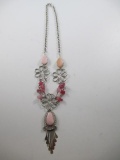 Pink Coral Necklace - con 754