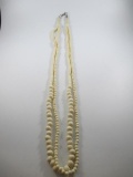 Pre-Ban Two Strand Ivory Necklace - con 754