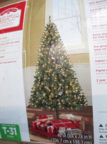 6.5 Ft Christmas Tree - will not ship - con 308