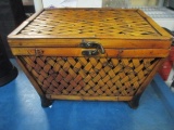 11x15 Bamboo Chest with Latch - will not ship - con 803