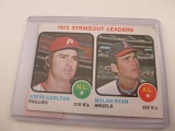 1972 Toppd HOG Nolan Ryan, Steve Carlton Card - con 346