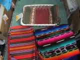 5 Vintage South American Hand Woven Mats/Runners - con 672