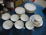 Vintage PM and M Barvarian Western German Fine China Dessert set - will not ship - con 803