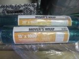 2 New Rolls of Stretch wrap - 20x1000 15x1000 - con 317