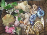 Assorted Shells Trinket Boxes and More - con 555