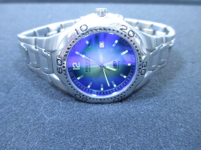 Men s Fossil Blue WR 100m AM 3520 250111 Like Proxibid