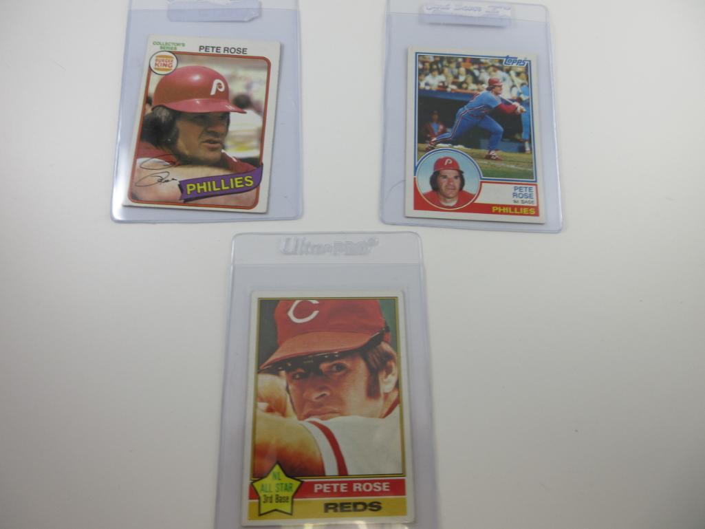  Pete Rose Cincinnati Reds Assorted Baseball Cards 5