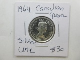 1964 Canadian Silver Quarter - con 346