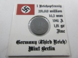 1941-A WWII Nazi Germany Zinc Coin - con 346