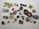 Pins, Some old, and assorted other items - con 803