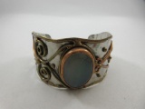 Unique Silver, Brass and Stone Bracelet - con 668