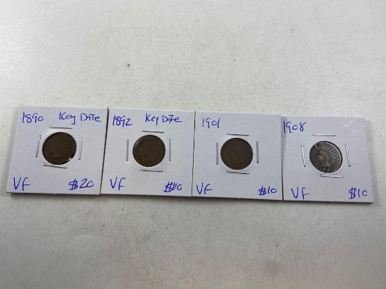 Indian Head Pennies - con 346