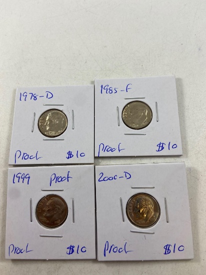 Proof Roosevelt Dimes - con 346