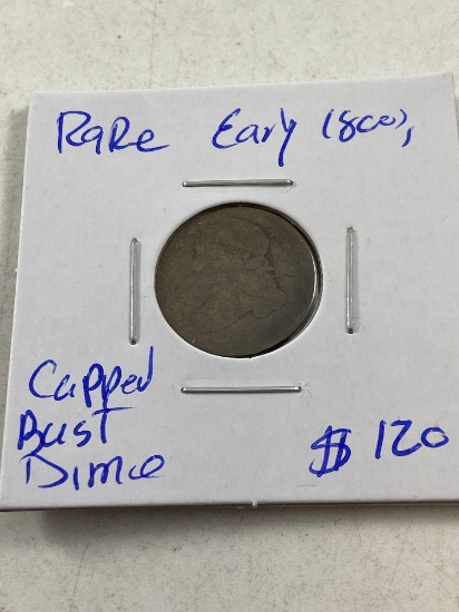 Rare 1800 Capped Bust Dime - con 346