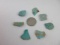 7pc Kingman Mine Turquoise - con 754