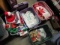 4 Tote Bins w/Lids Misc X-Mas Items - Will NOT be Shipped - con 555