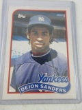 Deion Sanders rookie 12989 Topps Traded - con 962