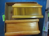 Two New Wooden Box Urns - 9x6x5 - con 757